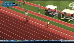 un courreur fait le malin avant la ligne d'arrivée et se fait doubler !