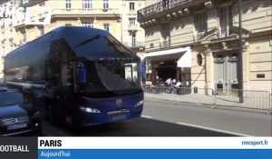 Football / Les joueurs du Barça à Paris - 14/04