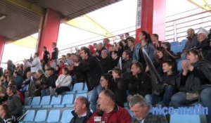 La joie des supporters du Stade Niçois après la victoire contre Vienne