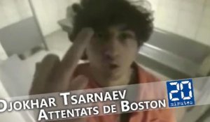 Djokhar Tsarnaev fait un doigt d'honneur dans sa cellule