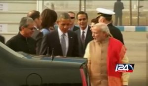 Obama arrives in India