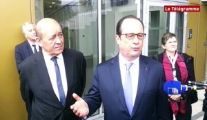Brest. Le discours de François Hollande sur la vente des Rafale