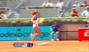 Madrid - Sharapova déroule, Kvitova se fait peur
