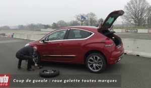 La roue de secours galette - Coup de gueule AutoMoto 2015