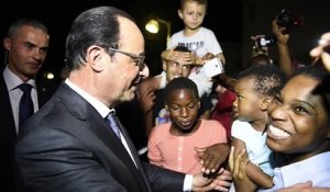 Hollande chaleureusement accueilli aux Antilles