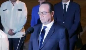 François Hollande, premier chef d'état français à visiter Cuba, est arrivé à La Havane