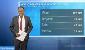 Météo Italie : violents orages dans le Nord du pays