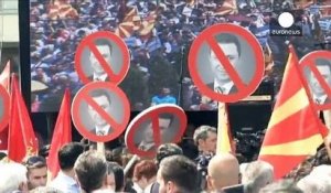 20.000 personnes défilent à Skopje contre le gouvernement macédonien