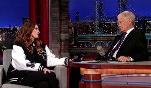 David Letterman embrasse (encore) Julia Roberts