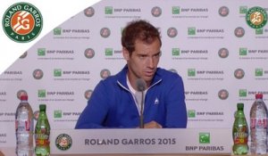 Conférence de presse Richard Gasquet / 1er Tour Roland-Garros 2015.