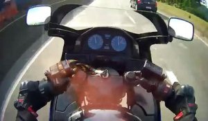 Un motard perd le contrôle de sa moto à 200km/h