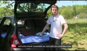 Conso : comment transformer votre voiture en camping-car (Emission Turbo du 31/05/2015)