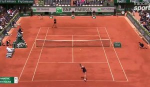 Chute d'Ana Ivanovic VS Svitolina (Roland Garros)