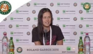 Conférence de presse Ana Ivanovic Roland-Garros 2015 / Quarts de finale