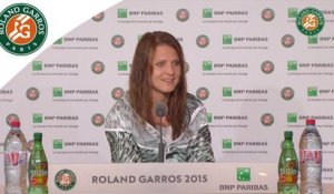 Conférence de presse Lucie Safarova Roland-Garros 2015 / Quarts de finale