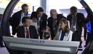 Visite de Ségolène Royal au 51e Salon international de l’Aéronautique et de l’Espace au Bourget (SIAE)