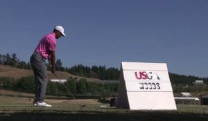 Golf - US Open : Au practice avec TIger