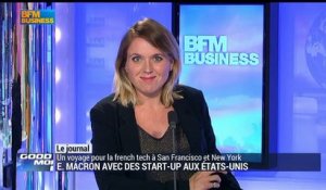 E. Macron avec des start-up aux Etats-Unis