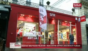 Rachat de Bouygues Télécom : rencontre entre E. Macron et P. Drahi