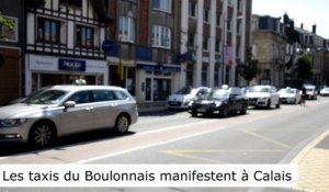 Les taxis du Boulonnais manifestent à Calais