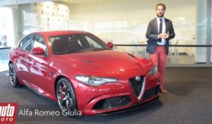 2015 Alfa Romeo Giulia Quadrifoglio (510 ch) : présentation AutoMoto