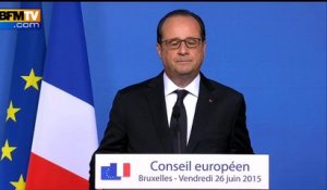 Isère: "L'attaque est de nature terroriste", affirme Hollande