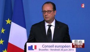Attentat en Isère : François Hollande confirme l'interpellation et l'identification d'un suspect