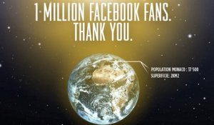 1 million de fans sur Facebook