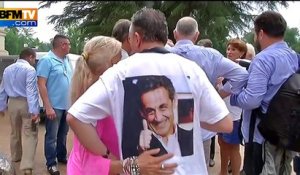 Nicolas Sarkozy plébiscité à la fête de la violette