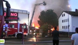 Violent incendie à Kehl