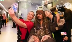 Jack Sparrow rend visite à des enfants malades !