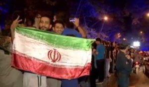 Les manifestations de joie à Téhéran à travers les télés, en 42 secondes