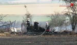 Incendie à Fresnoy-en-Thelle : 13 hectares de champ réduits en cendres