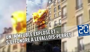 Un immeuble explose et s’effondre à Levallois-Perret