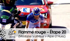 Flamme rouge / Last KM - Étape 20 (Modane Valfréjus > Alpe d'Huez) - Tour de France 2015