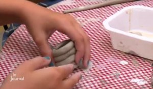 Les Sables-d’Olonne : Les enfants fabriquent leurs dînettes