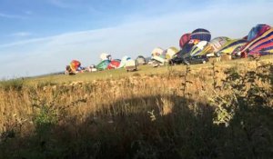 Record du monde de décollage de montgolfières en Lauraine