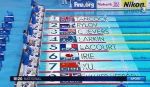 Mondiaux de natation : Camille Lacourt remporte l'argent sur le 100 m dos