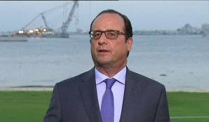 "Aucune difficulté pour trouver des preneurs" pour les Mistral, assure Hollande