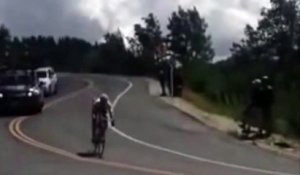 La terrible chute de Matt Brammeier lors du Tour de l'Utah