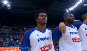Basket : les Bleus ont chanté La Marseillaise a cappella