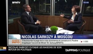 Nicolas Sarkozy à Ruth Elkrief sur BFMTV : "Vous me voyez comme un drogué"