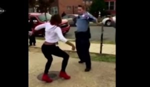 Une policière de Washington maintient l'ordre avec un "battle" de danse