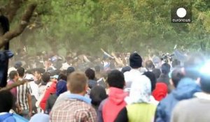 La police macédonienne repousse violemment des réfugiés à sa frontière