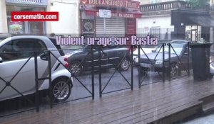 Violent orage sur Bastia