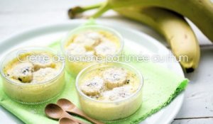 Crème de banane parfumée au rhum