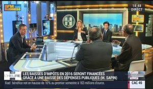 Va-t-on vers une baisse d’impôts de 2 milliards d'euros pour 2016 ?: Christian de Boissieu, Hippolyte d'Albis, Emmanuel Lechypre - 31/08