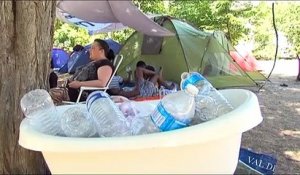 Les migrants évacués du Sanitas à Tours
