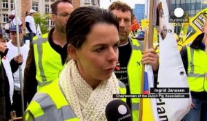 La tension monte à Bruxelles entre agriculteurs et policiers