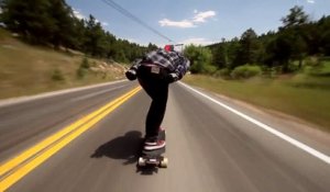 Une descente à 112km/h en longboard